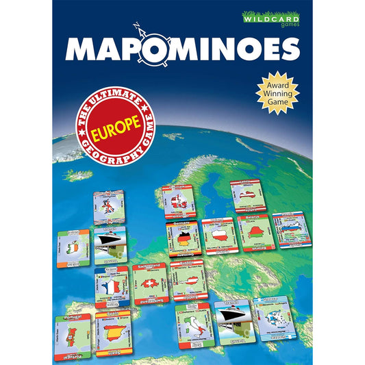 Mapominoes - Europe - The Ultimate Geography Card Game from Wild Card Games