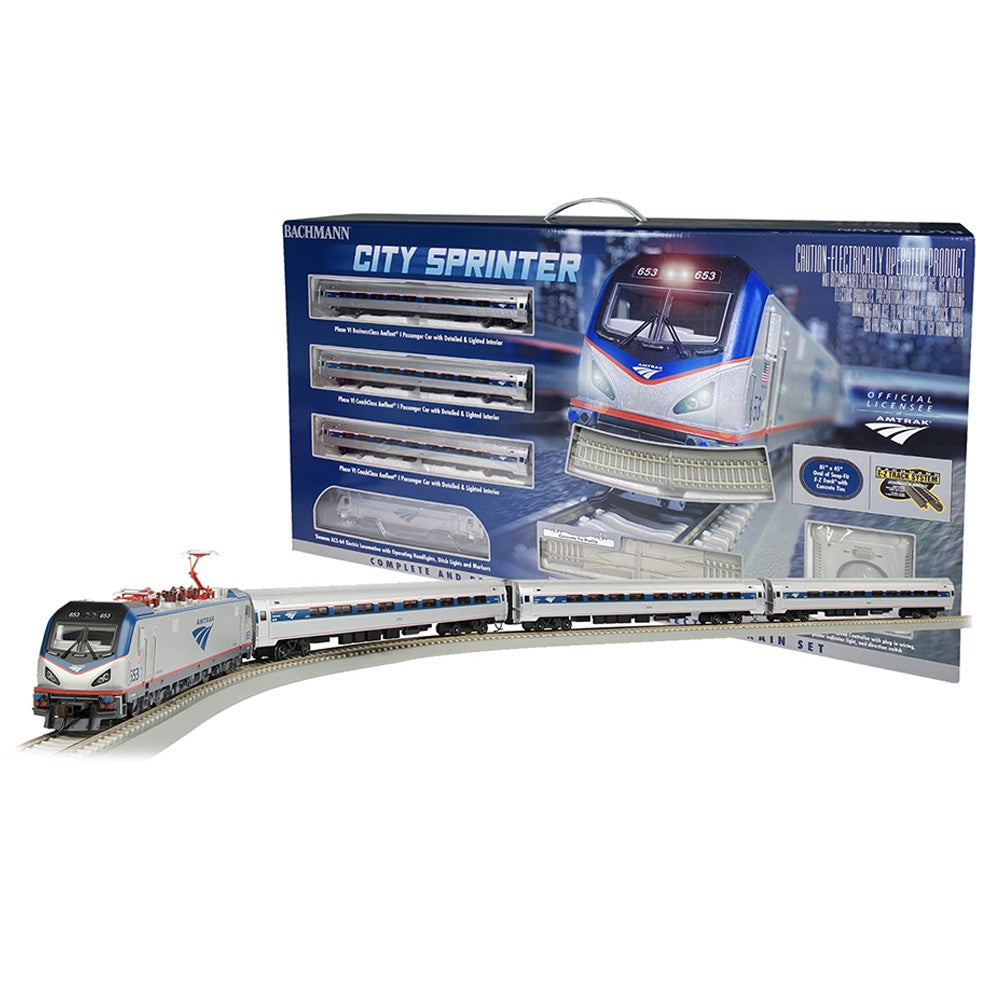 Bachmann USA Amtrak City Sprinter Train Set HO Gauge 00772