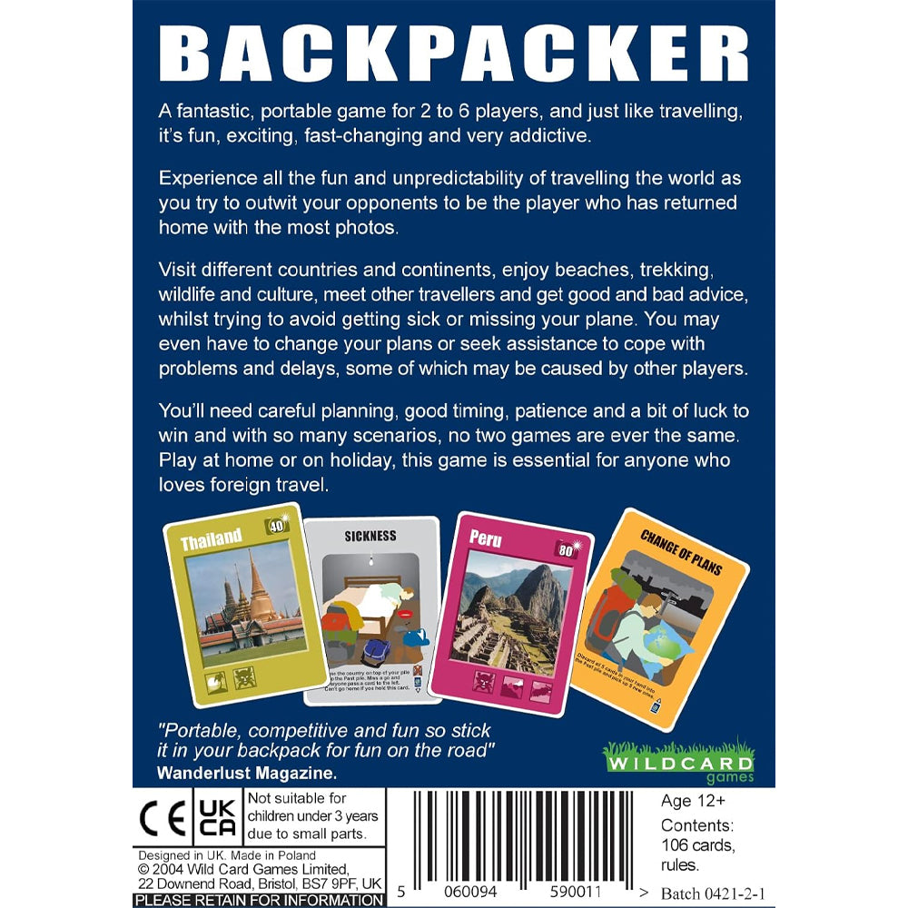 Backpacker - Ultimate Travel Card Game - Wildcard Games