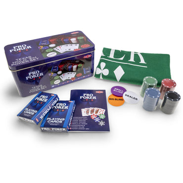 Pro Poker Texas Hold'em Poker Set w/200 Chips Tactic