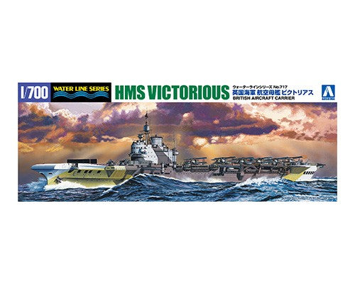 Aoshima 05106 British Aircraft Carrier HMS Victorious 1:700 Plastic Model Ship Kit