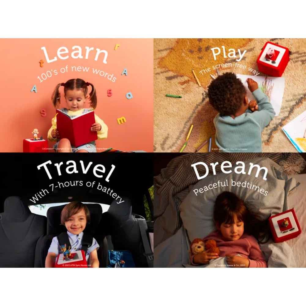 Tonies Toniebox Starter Set with Creative-Tonie - Red