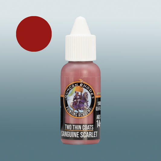 Two Thin Coats Sanguine Scarlet 15ml Acrylic Paint 10002