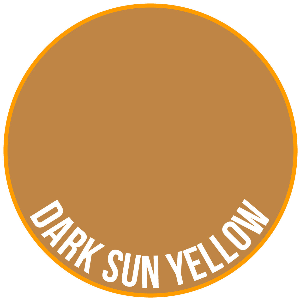 Two Thin Coats Dark Sun Yellow 15ml Acrylic Paint 10004