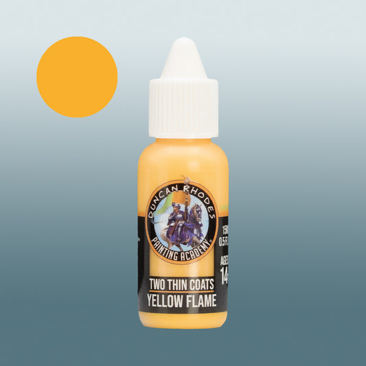 Two Thin Coats Yellow Flame 15ml Acrylic Paint 10006