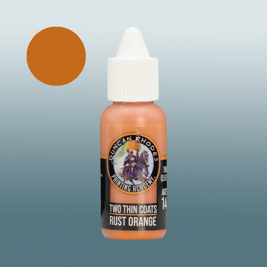 Two Thin Coats Rust Orange 15ml Acrylic Paint 10010