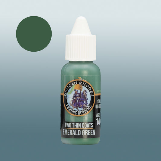 Two Thin Coats Emerald Green 15ml Acrylic Paint 10014