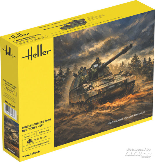 Heller 30803 Panzerhaubitze 2000 (PzH 2000) - Deutsches Heer 1:72 Model Kit