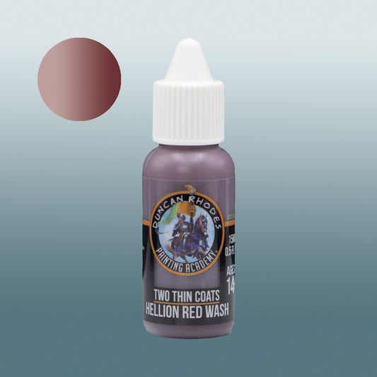 Two Thin Coats Hellion Red Wash 15ml Acrylic Paint 10112