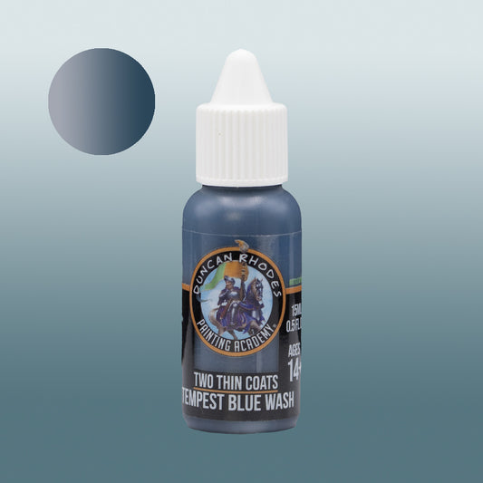 Two Thin Coats Tempest Blue Wash 15ml Acrylic Paint 10113