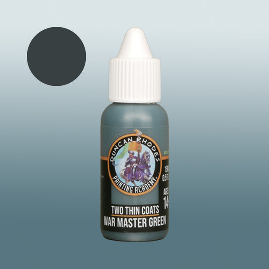 Two Thin Coats War Master Green 15ml Acrylic Paint 10133