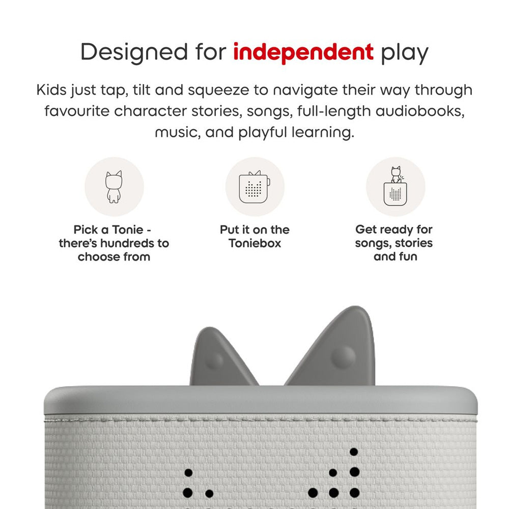 Tonies Toniebox 2 Starter Set with Creative Tonie - Moon Grey