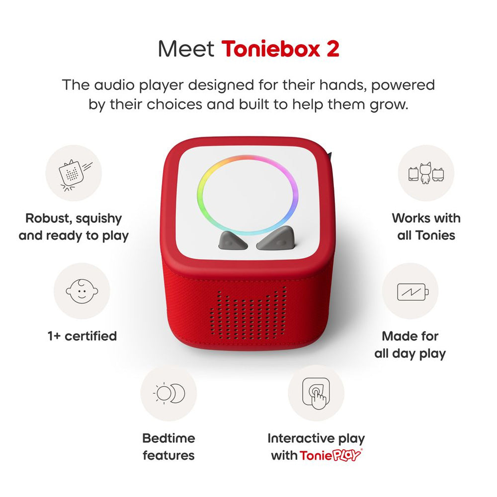 Tonies Toniebox 2 Play Set - Paw Patrol - Sunset Red