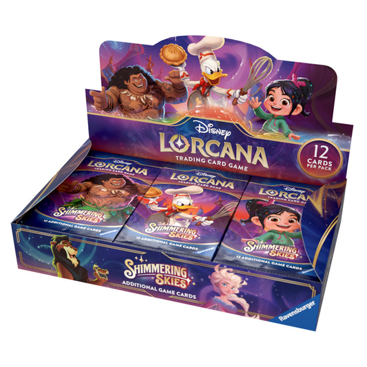 Disney Lorcana TCG: Shimmering Skies: Booster Box Display (24 Packs)