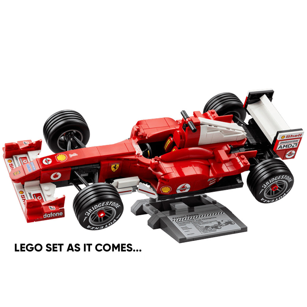 Ferrari F1 F2004 Schumacher Period-Correct Livery Sticker Set for LEGO 11375