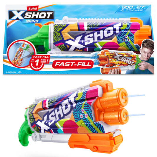 Zuru XShot Water Pump Action Water Blaster Fast-Fill - Funky Camo Skin