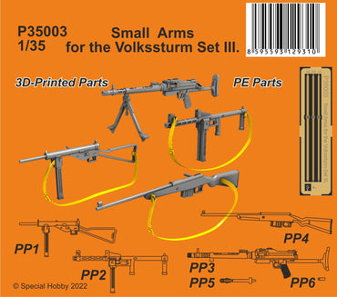 CMK/Czech Master Kits 129-P35003 1:35 Small Arms for the Volkssturm Set III