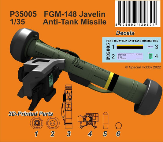 CMK/Czech Master Kits 129-P35005 1:35 FGM-148 Javelin Anti-Tank Missile.