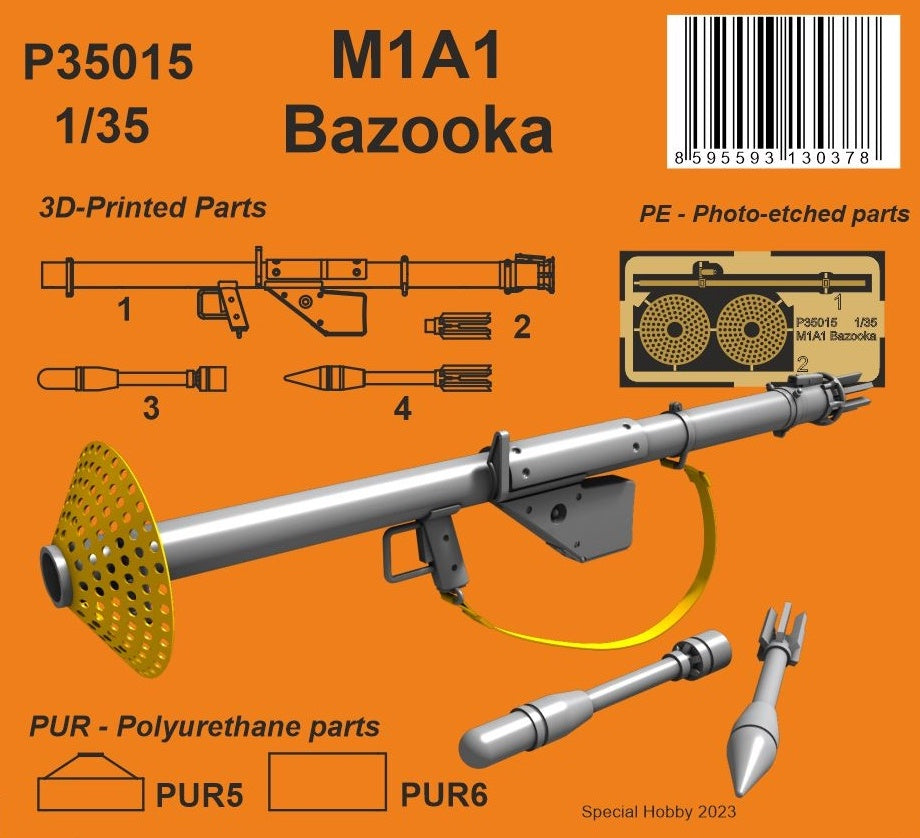 CMK/Czech Master Kits 129-P35015 M1A1 Bazooka 1:35