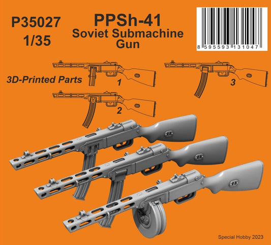 CMK/Czech Master Kits 129-P35027 1:35 PPSh-41 Soviet Submachine Gun