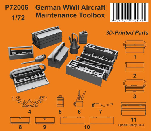 CMK 129-P72006 1:72 German WWII Aircraft Maintenance Toolbox