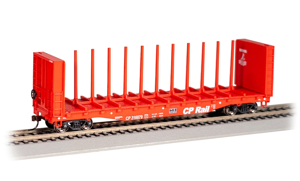 Bachmann USA 12907 Bulkhead Center Beam Car - CP Rail #316879 HO Gauge