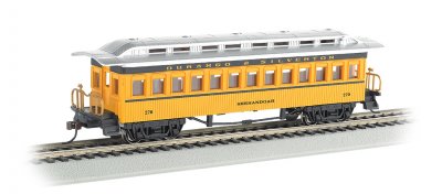 Bachmann USA 13408 1860-1880 Coach - Durango & Silverton #257 'Shenandoah' HO