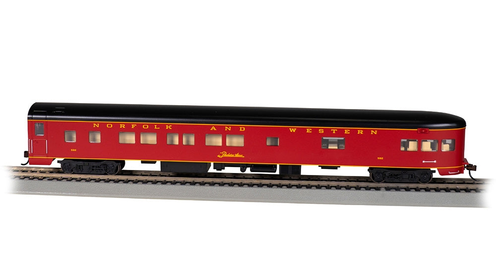 Bachmann USA 14314 85' Smooth Side Observation - Norfolk & Western #582 HO Gauge