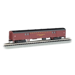 Bachmann USA 72' Smooth-Side Baggage Car - Pennsylvania N Gauge 14451