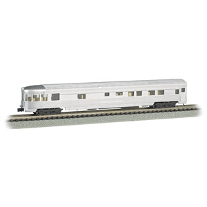 Bachmann USA 85' Streamline Fluted Observation Car Unlettered (Lighted) N 14554