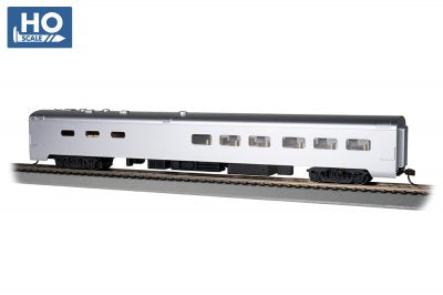 Bachmann USA 85' Smooth-Side Dining Car Painted, Unlettered Aluminium HO 14803