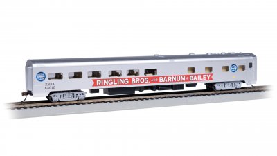 Bachmann USA Ringling Bros. and Barnum & Bailey 85' Dining Pie Car Red #63010 HO 14808