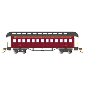 Bachmann USA Old Time Coach Clerestory Roof - Coach - Santa Fe HO Gauge 15104