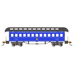 Bachmann USA Old Time Coach Clerestory Roof Coach B&O Royal Blue HO 15105