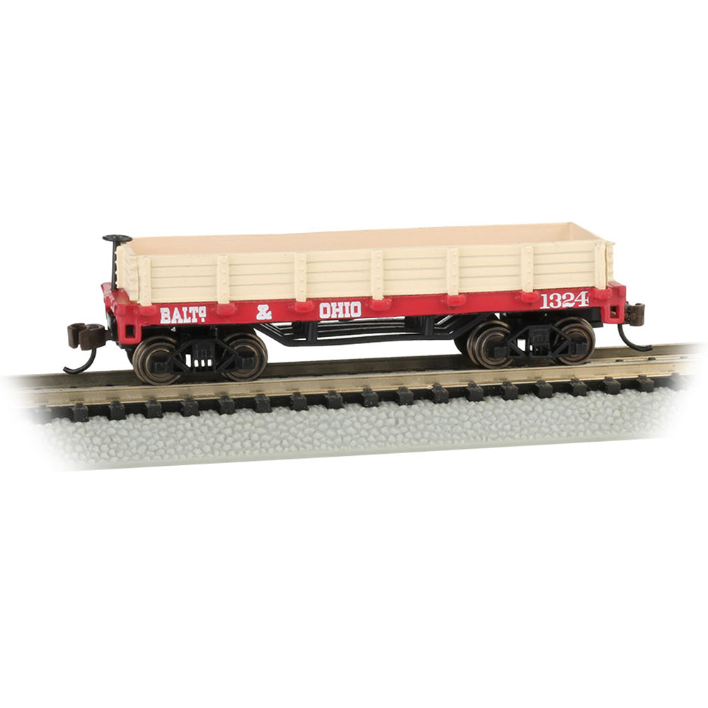 Bachmann USA Old-Time Gondola - Baltimore & Ohio N Gauge 15452