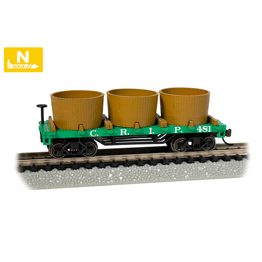 Bachmann USA Old-Time Water Tank Car - Rock Island N Gauge 15556