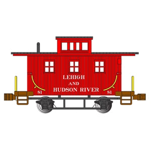Bachmann USA Old-Time Bobber Caboose - Lehigh & Hudson River #81 N Gauge 15756