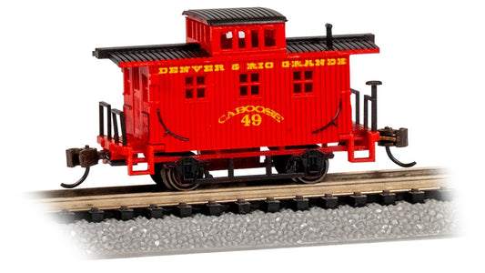 Bachmann USA 15759 Old-Time Bobber Caboose D&RG #49 N Gauge