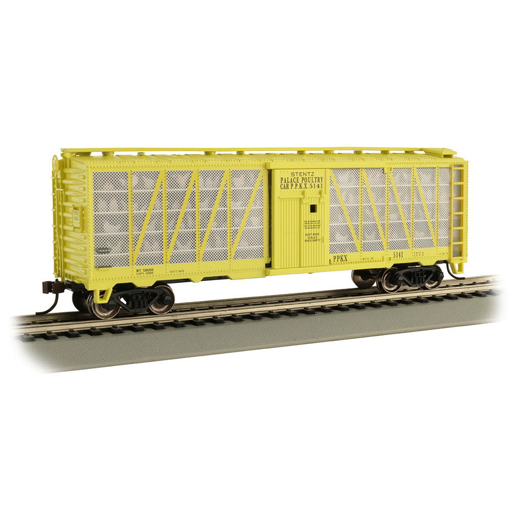 Bachmann USA Poultry Car Stentz Palace Poultry Car #5141 With Chickens HO 15904