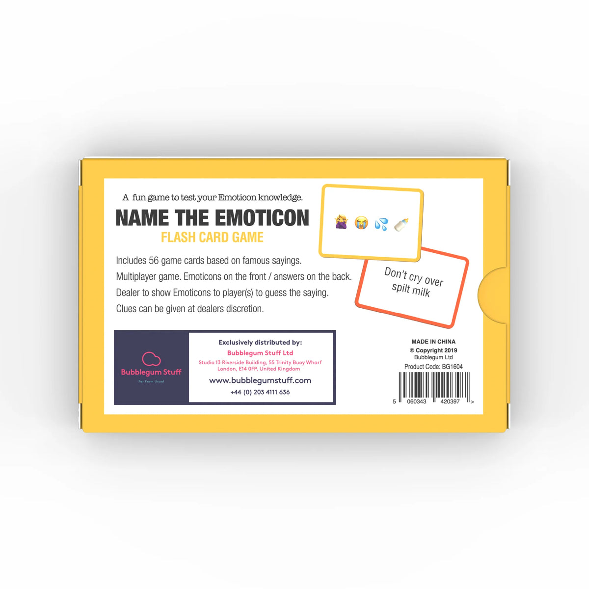 Bubblegum Stuff Name The Emoticon - Original Card Game