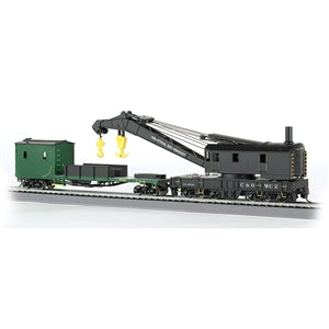 Bachmann USA 250-Ton Steam Crane & Boom Tender Chesapeake & Ohio HO 16122