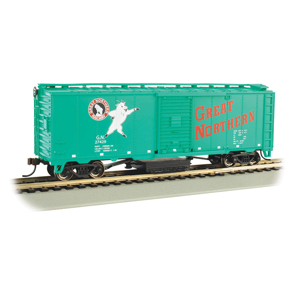 Bachmann USA Track Cleaning 40' Box Car Great Northern #27429 Glacier Green HO 16321