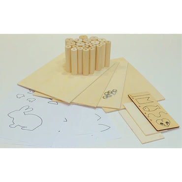 PLAYmake Wood Material Pack - Limewood Turning Blanks, Ply etc