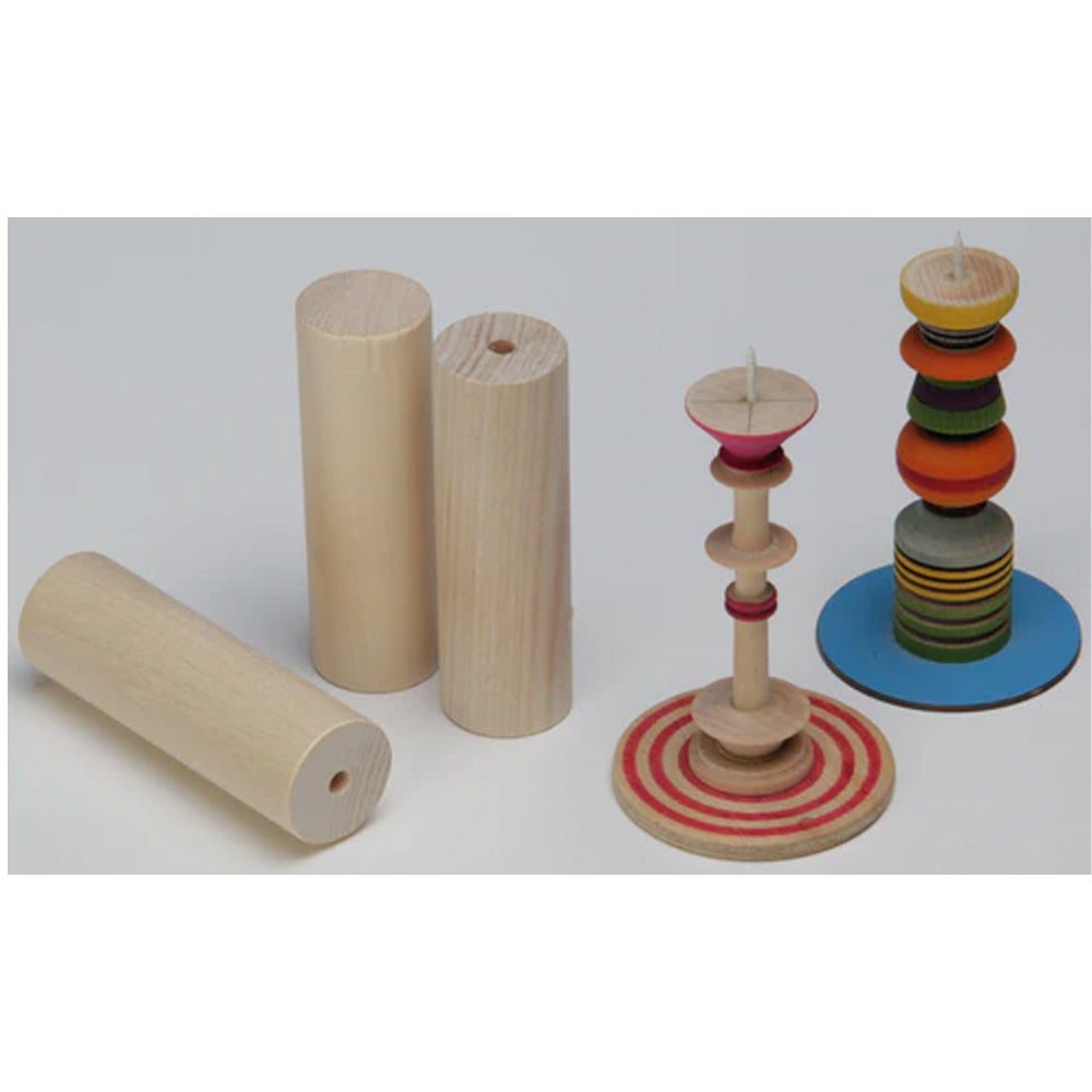 PLAYmake Wood Material Pack - Limewood Turning Blanks, Ply etc