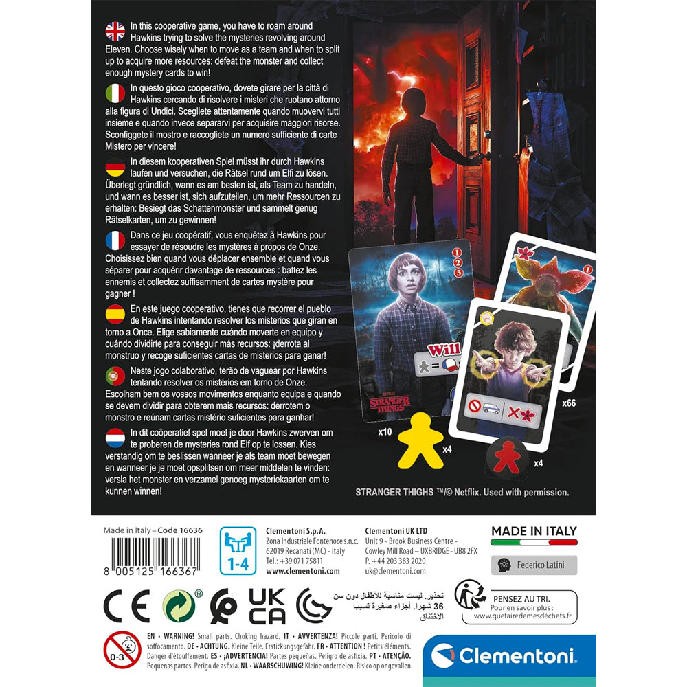 Stranger Things: Adventures Together Card Game 1-4 Players Clementoni