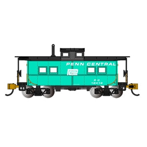 Bachmann USA Northeast Steel Caboose Penn Central-Jade Grn With Blk Roof N 16866