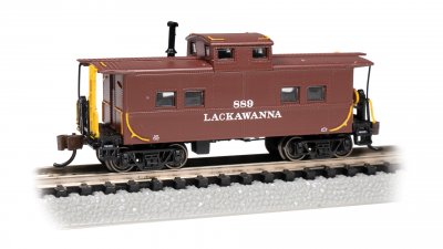 Bachmann USA Northeast Steel Caboose - Lackawanna #889 N Gauge 16868