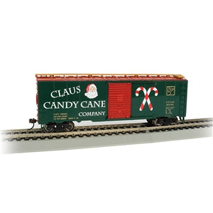 Bachmann USA PS1 40' Box Car - Claus Candy Cane Co. HO Gauge 17007