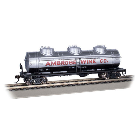 Bachmann USA 40' Three-Dome Tank Car - Ambrose Wine Co. #7501 HO Gauge 17111