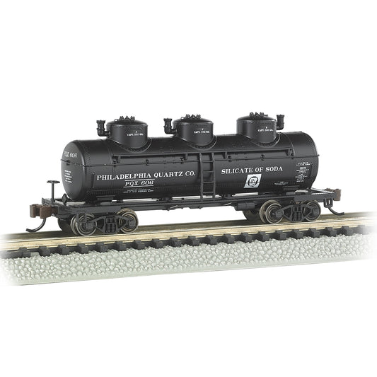 Bachmann USA 17151 3-Dome Tank Car - Philadelphia Quartz Co. N Gauge